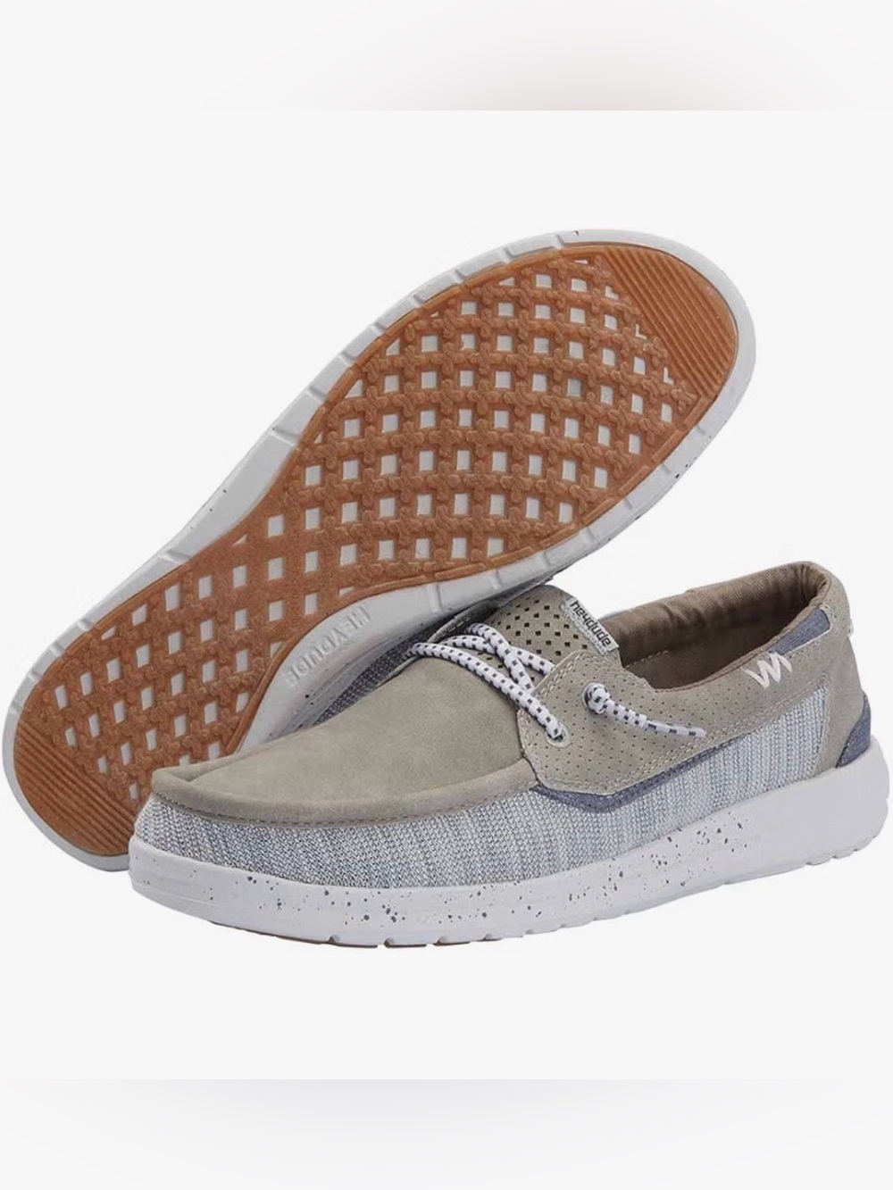 Hey Dude Welsh Grip Mix Men's Casual Shoes, Oyster, M10